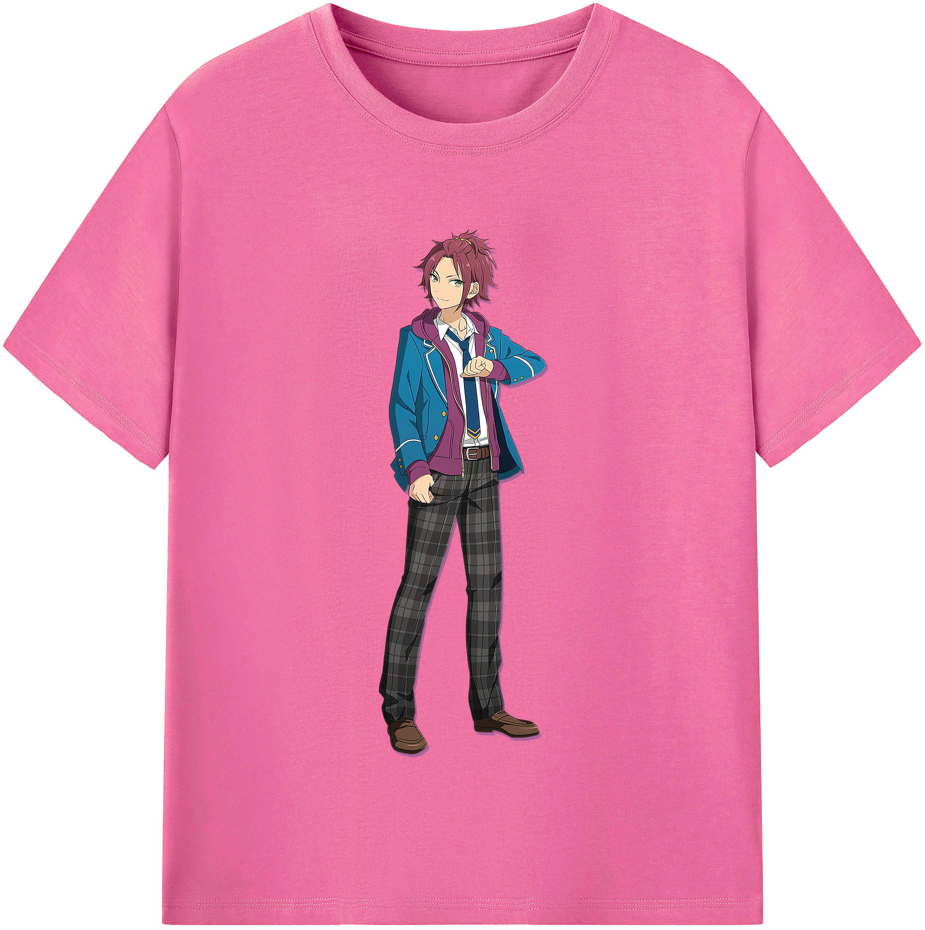 （画像用） あんさんぶるスターズ! Ensemble Stars レディースカジュアルプリントTシャツ（綿100％）